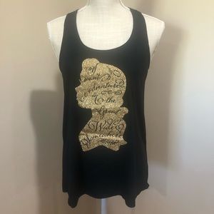 Black Tank, Belle Silhouette Quote Tank
